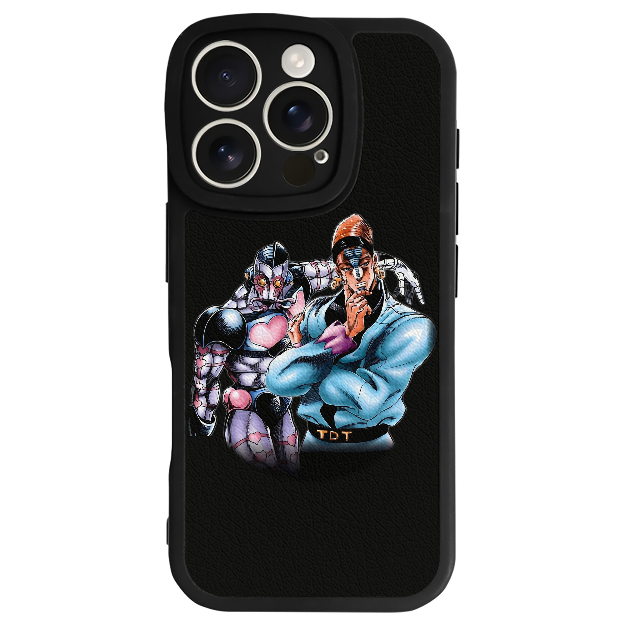 （画像用） ジョジョの奇妙な冒険 ひがしかた じょうすけ JoJo's Bizarre Adventure Higashikata Josuke 【iPhone 16シリーズ対応】シリコンスマホケース（レザー調） 材質：シリコン